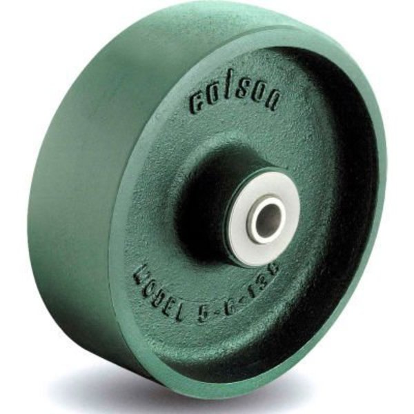 Colson Colson® 2 Series Wheel 5.00005.139 WS - 5 x 2 Cast Iron 1/2 Straight Roller Bearing - Green 5.00005.139 WS